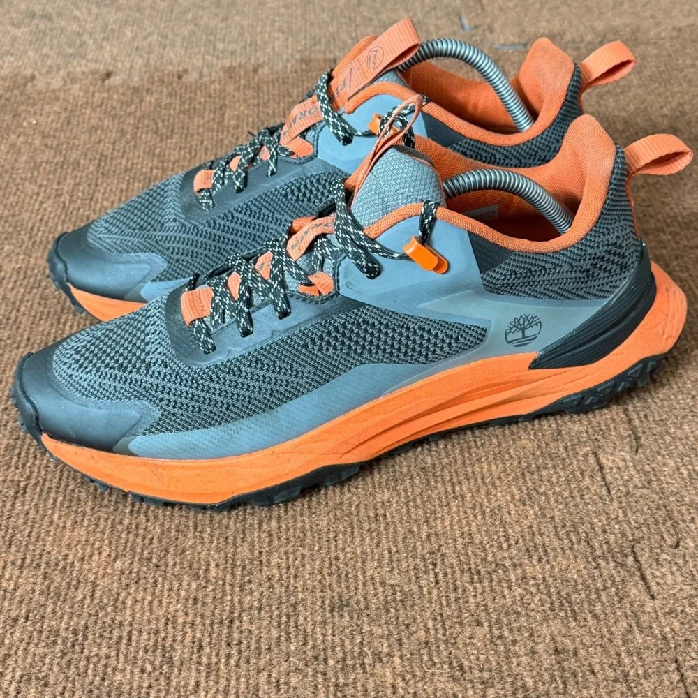 Timberland Motion Access Mens 10.5 Grey Orange Trail Hiking Shoes TB0A6DJKENO A-